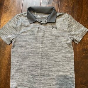 Under Armour Boy’s Gray Golf Shirt